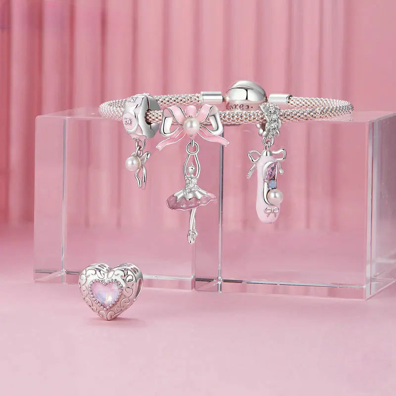 Charm My Life in 925 Silver - Ballet Slipper Pendant
