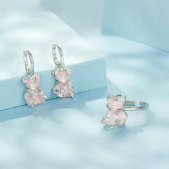 Orecchini Gummy Bear Shine – Argento Sterling 925 con Cristallo Iridescente