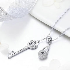 Collana Love's Secret – Chiave e Lucchetto in Argento Sterling 925