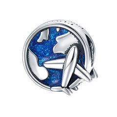 Charm My Life in argento 925 - Ciondolo Around The World