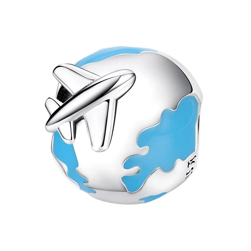 Charm My Life in argento 925 - Wanderlust Globe