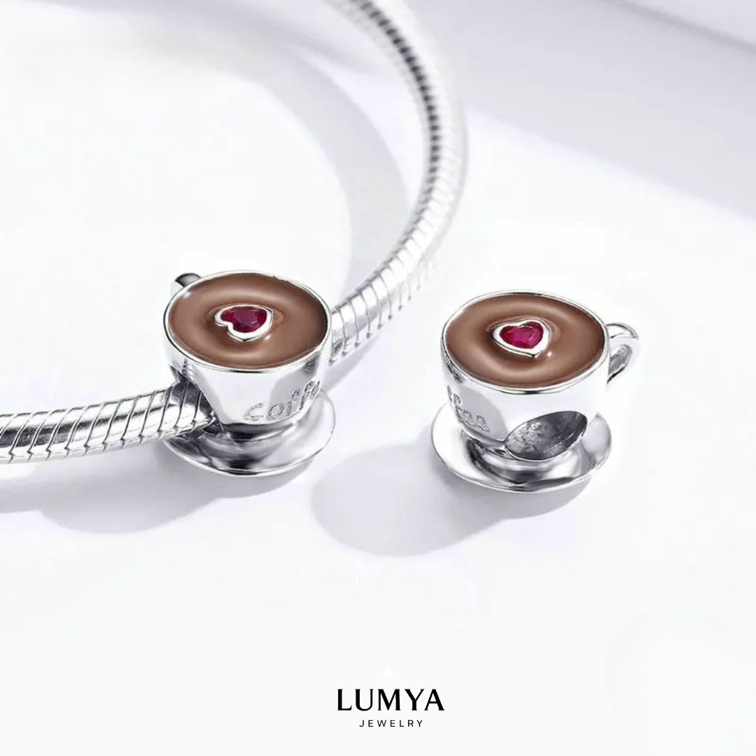 Charm My Life in argento 925 - Coffee Lover