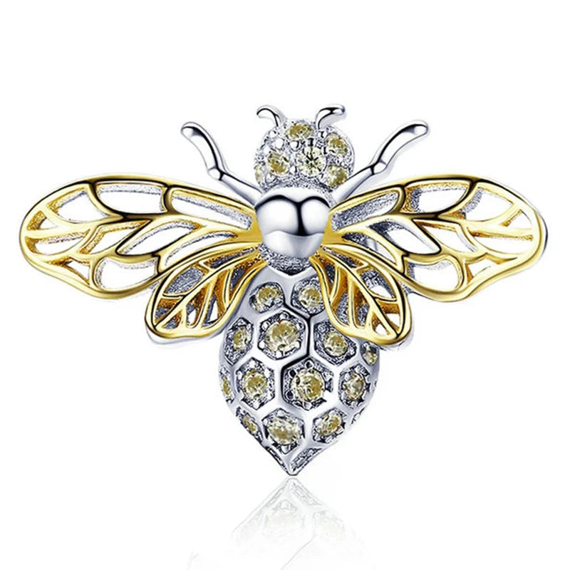 Charm My Life in argento 925 - Ciondolo Ape Dorata
