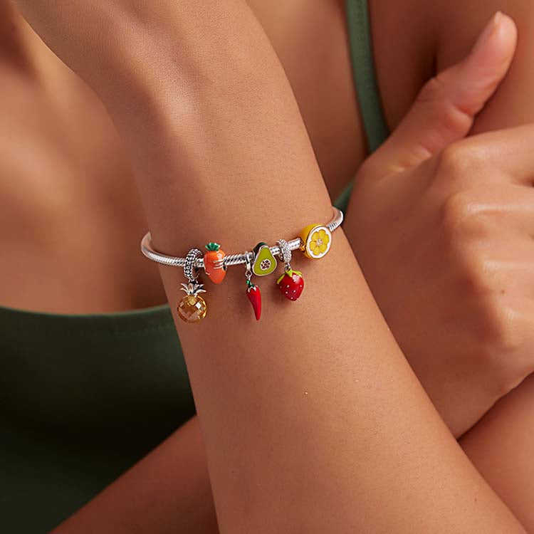 Charm My Life in argento 925 - Avocado Sparkle 