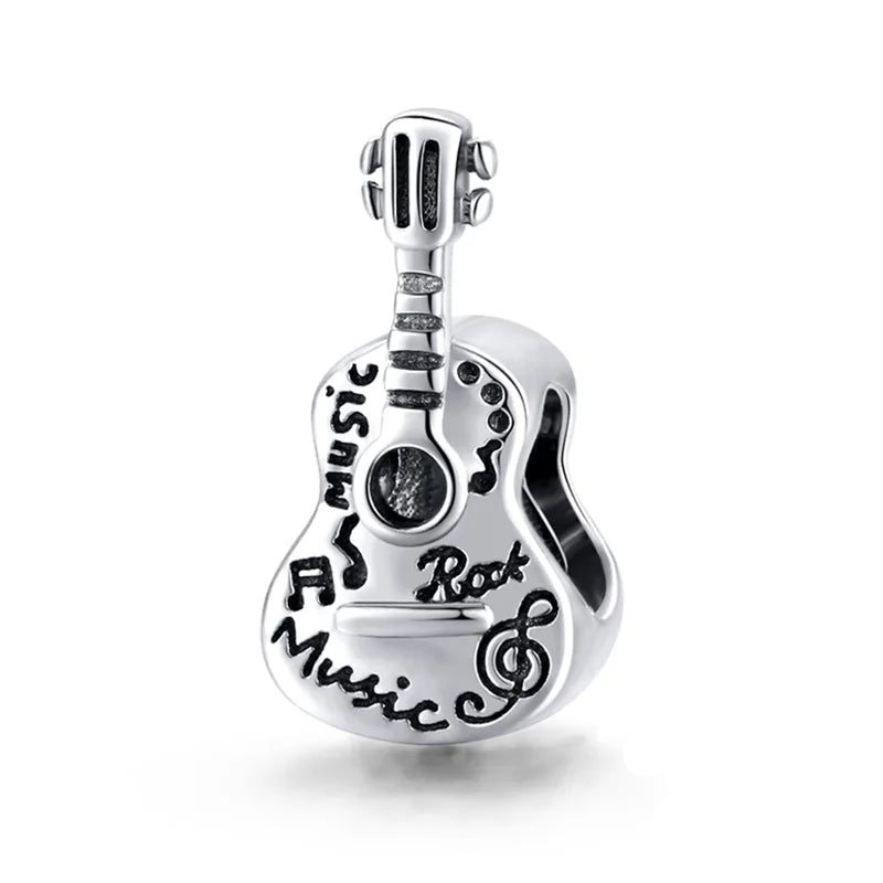 Charm My Life in 925 Silver - Rock Guitar Charm