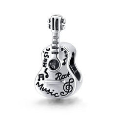 Charm My Life in 925 Silver - Rock Guitar Charm