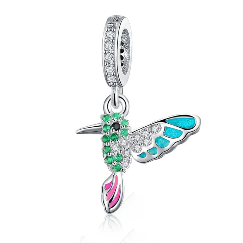 Charm My Life in 925 Silver - Hummingbird Pendant