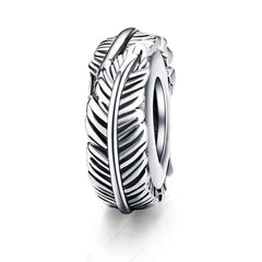 Charm My Life in argento 925 - Piuma della Libertà 