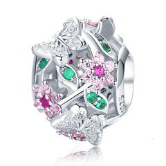 Charm My Life in argento 925 - Charm Giardino delle Farfalle