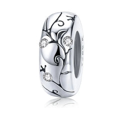Charm My Life in argento 925 - Distanziatore Eleganza Floreale 