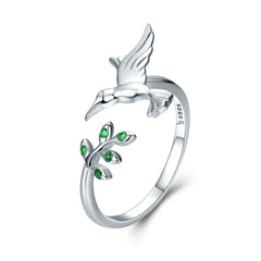 Anello Colibrì della Speranza in argento Sterling 925