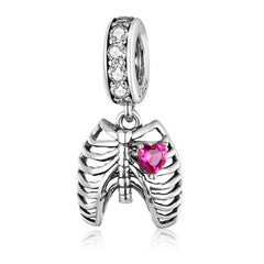 Charm My Life in 925 Silver - Heart Inside Pendant