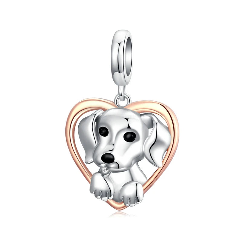 Charm My Life in 925 Silver - Puppy in My Heart Pendant