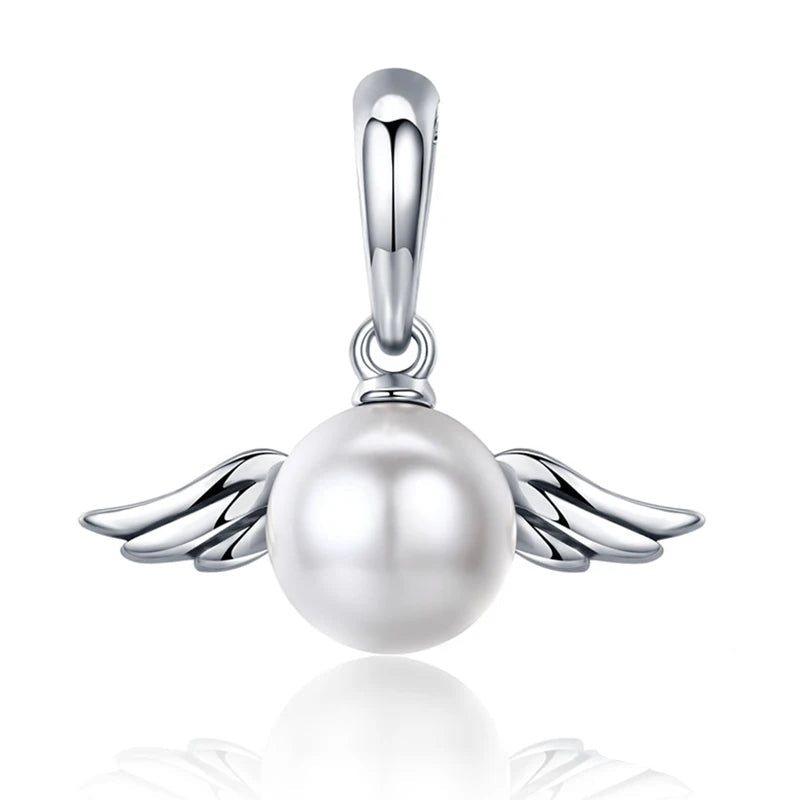Charm My Life in 925 Silver - Angel Pearl Pendant