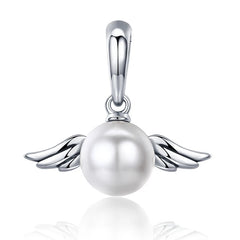 Charm My Life in 925 Silver - Angel Pearl Pendant