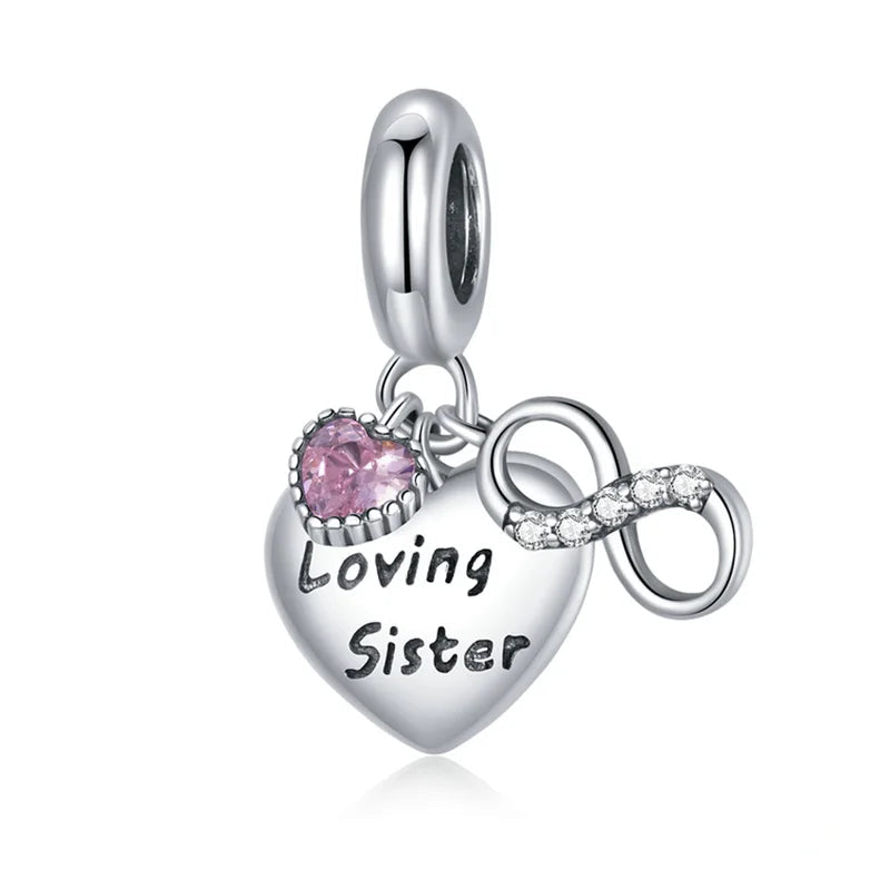 Charm My Life in argento 925 - Ciondolo "Sorella amorevole"