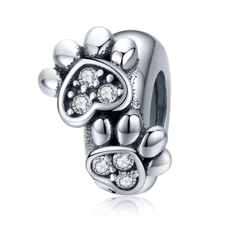 Charm My Life in 925 Silver - Paw of Love