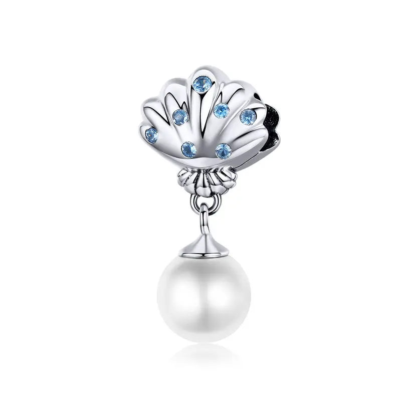 Charm My Life in 925 Silver - Ocean Pearl Drop Pendant