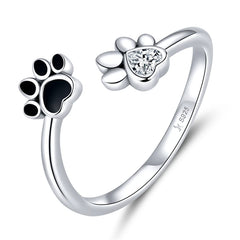 Anello Paws of Love in argento sterling 925