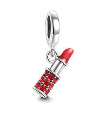 Red Lipstick Pendant - My Life Charm in 925 Sterling Silver