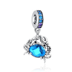 Ciondolo My Life in argento sterling 925 - Granchio blu 
