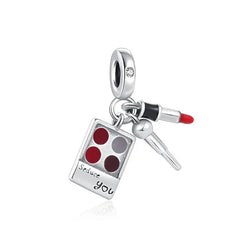 Makeup Seduction Anhänger - My Life Charm in 925 Sterling Silber 