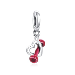 Ciondolo My Life in argento Sterling 925 - Ciondolo Love for Fitness 