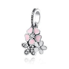 Ciondolo My Life in argento sterling 925 - Trio di fiori 