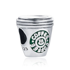 Ciondolo My Life in argento Sterling 925 - Caffè da asporto 