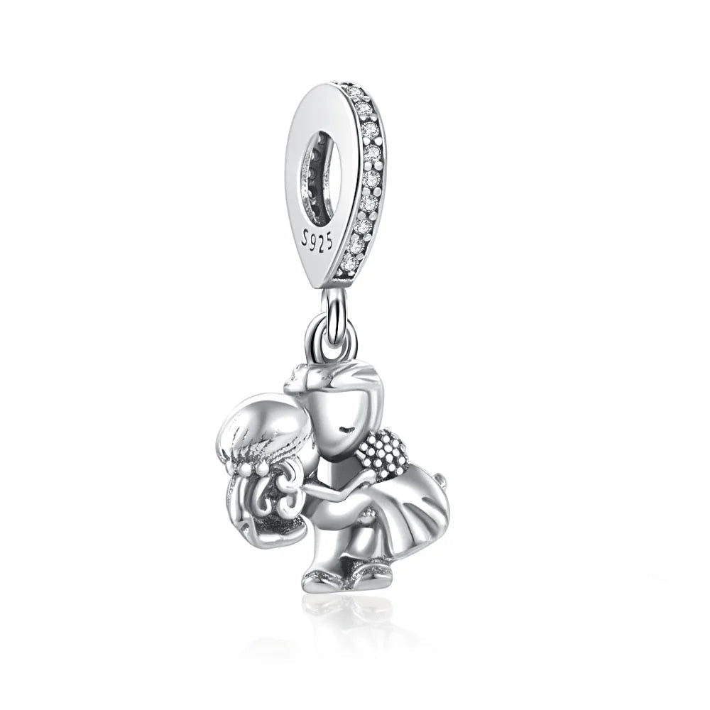 Ciondolo My Life in argento Sterling 925 - Ciondolo sposa e sposo 