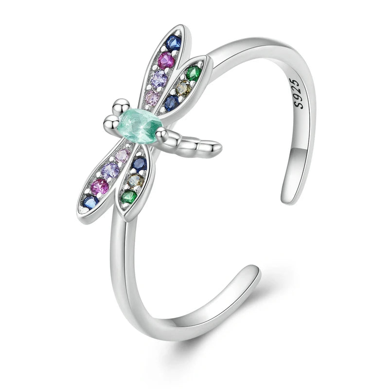 Anello Libellula Incantata in Argento Sterling 925