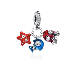 Ocean Friends Pendant - My Life Charm in 925 Sterling Silver