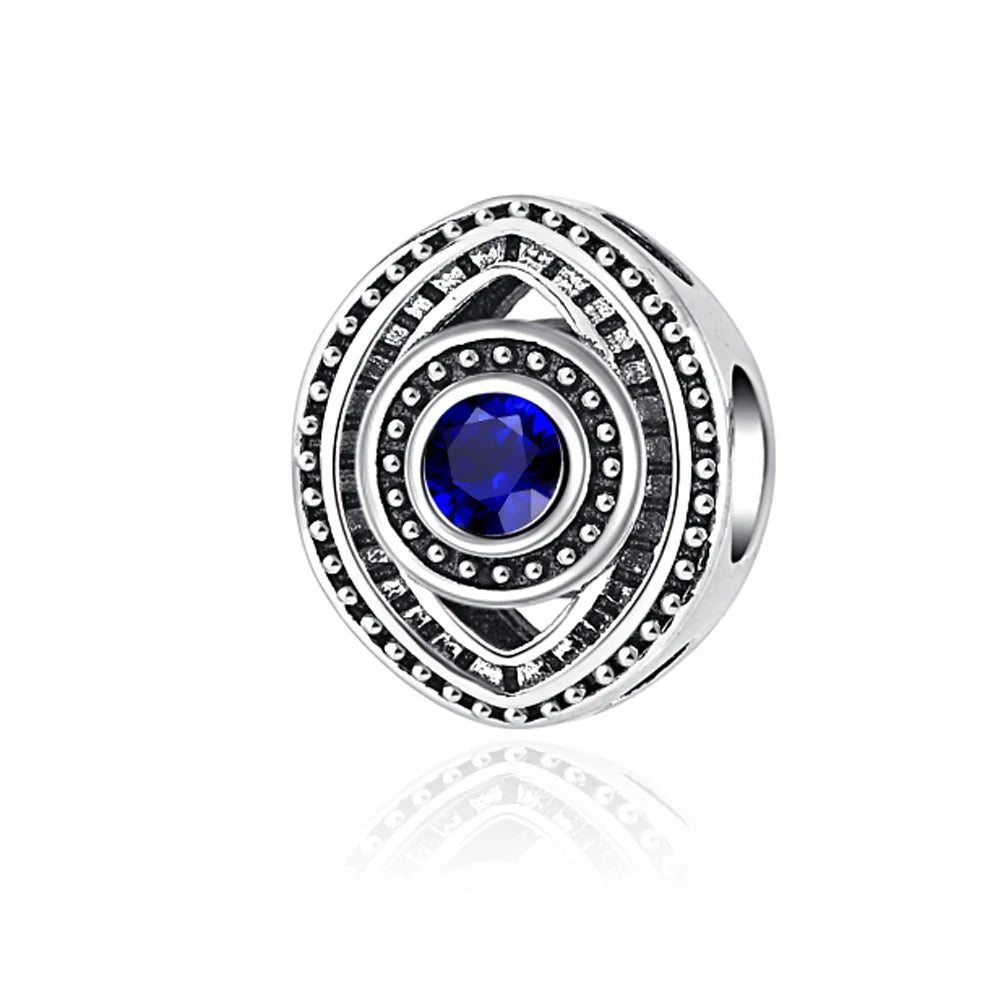 Ciondolo My Life in argento Sterling 925 - Protezione per gli occhi in zaffiro 