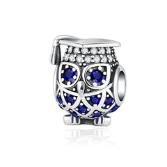 Ciondolo My Life in argento Sterling 925 - Gufo Saggio Laurea 