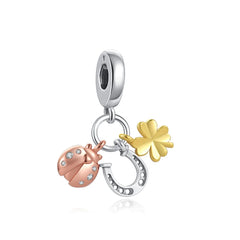 Ciondolo My Life in argento Sterling 925 - Trio portafortuna 