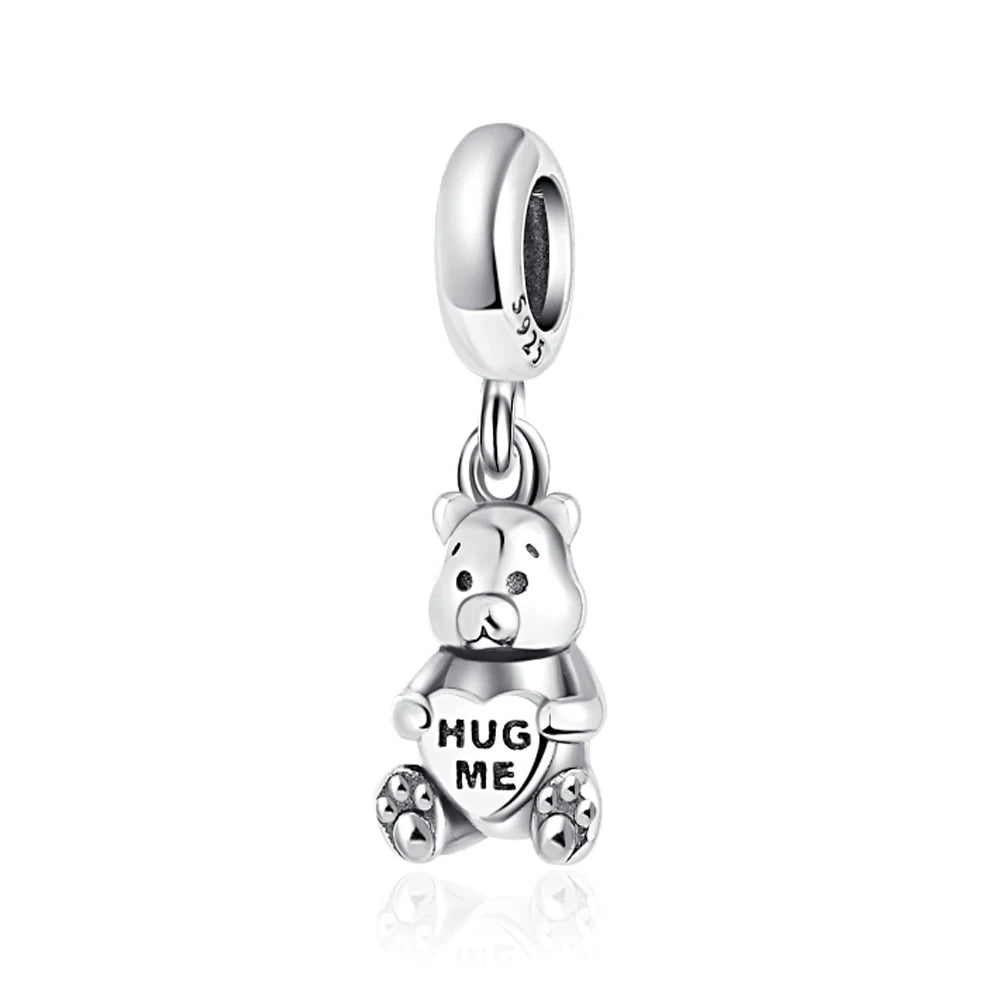 Ciondolo My Life in argento Sterling 925 - Ciondolo Hug Me Bear 