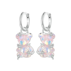 Orecchini Gummy Bear Shine – Argento Sterling 925 con Cristallo Iridescente