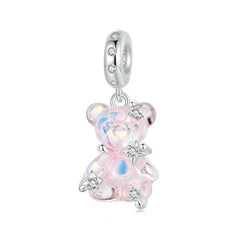 Charm My Life in 925 Silver - Crystal Gummy Bear Pendant