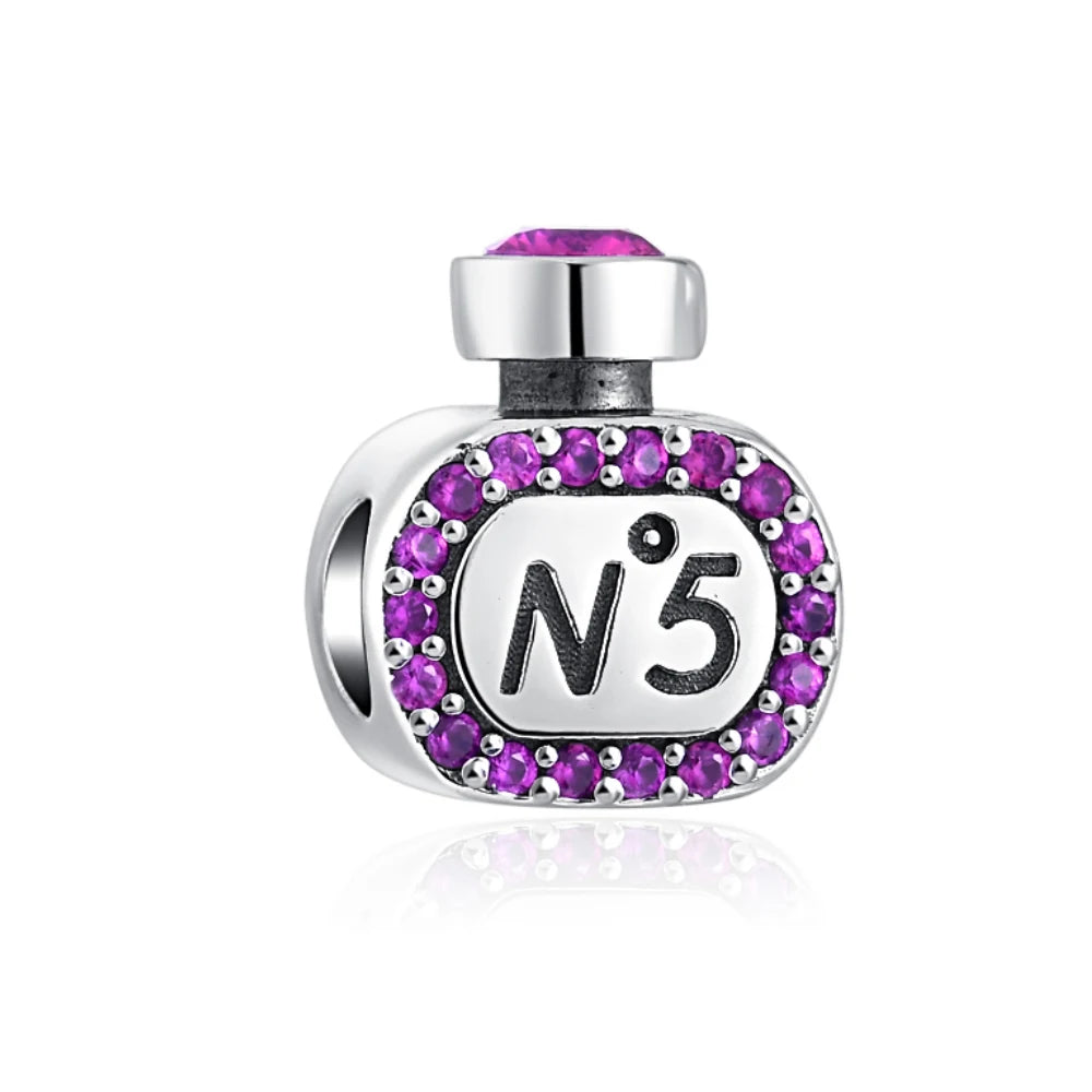 No. 5 Perfume Bottle - My Life Charm in 925 Sterling Silver