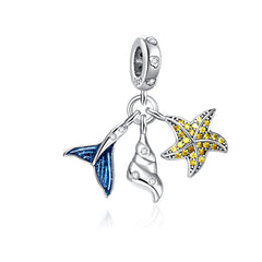 Ocean Trio Pendant - My Life Charm in 925 Sterling Silver