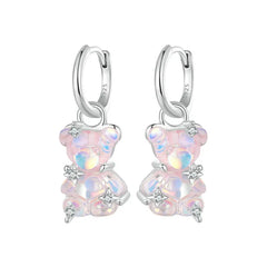 Orecchini Gummy Bear Shine – Argento Sterling 925 con Cristallo Iridescente