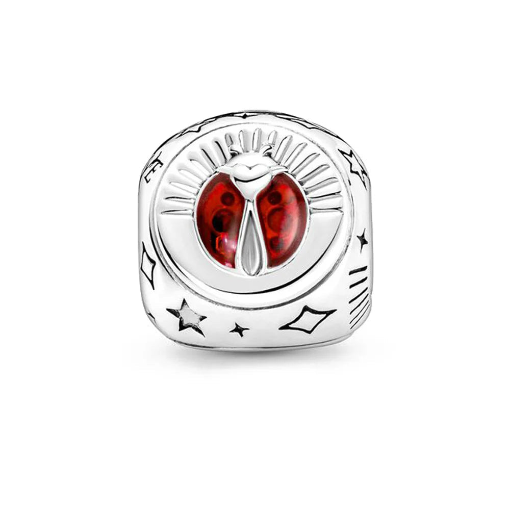 Ciondolo My Life in argento Sterling 925 - Coccinella portafortuna 