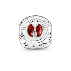 Ciondolo My Life in argento Sterling 925 - Coccinella portafortuna 
