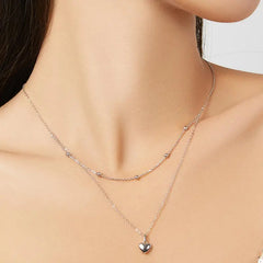 Collana doppia Subtle Love – Cuore in argento Sterling 925