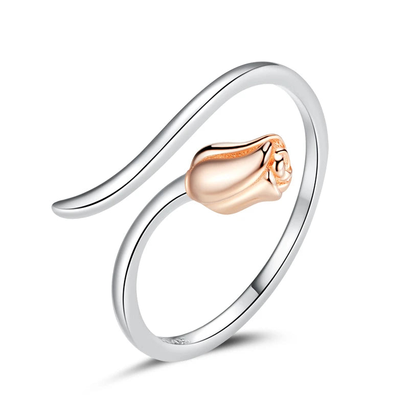 Anello Rosebud in argento sterling 925