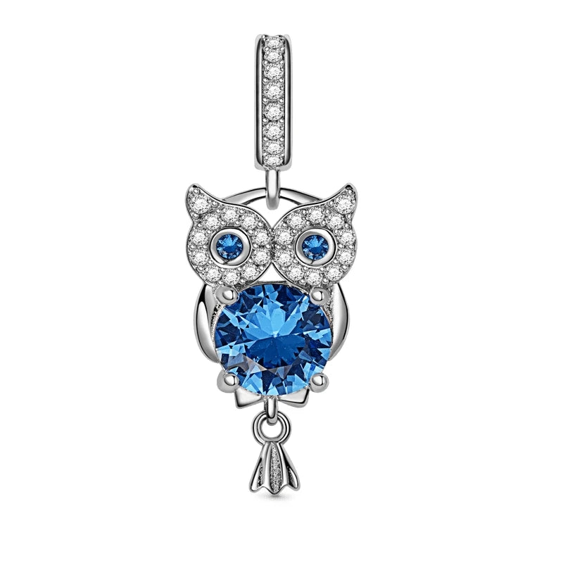 Ciondolo My Life in argento Sterling 925 - Ciondolo Gufo della Saggezza 