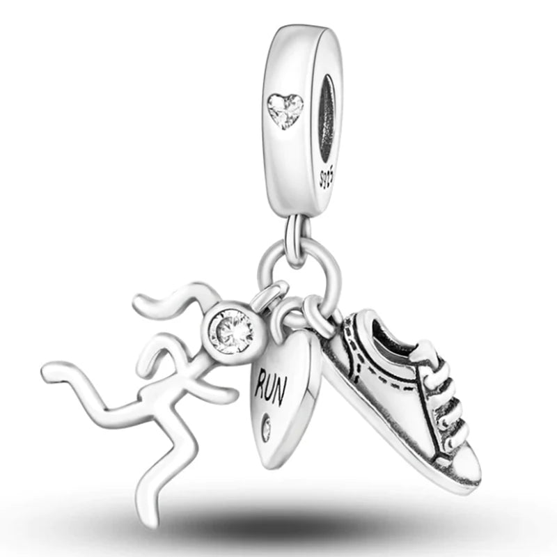 Ciondolo My Life in argento sterling 925 - Ciondolo Runner Spirit 