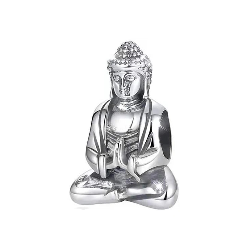 Ciondolo My Life in argento Sterling 925 - Buddha in meditazione 