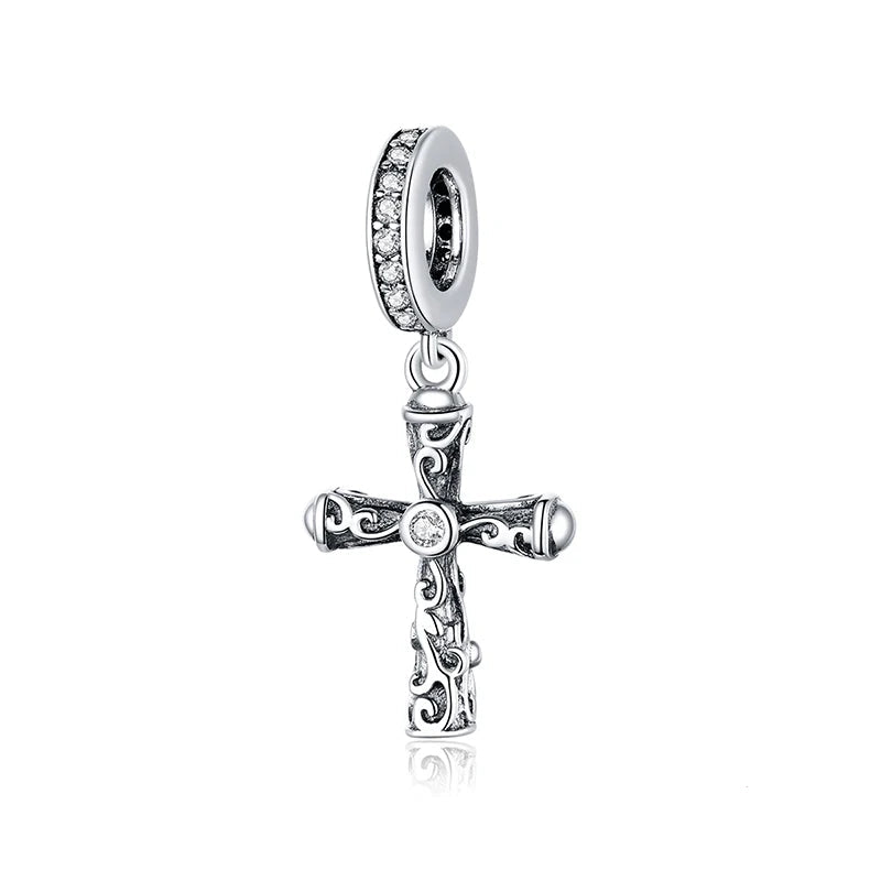 Charm My Life in 925 Silver - Faith Cross Pendant