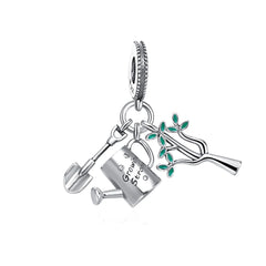 Ciondolo My Life in argento Sterling 925 - Ciondolo da giardino Growing Strong 